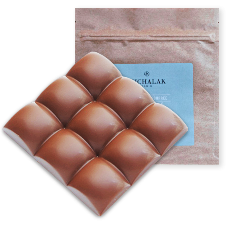 Tablette fourrée - Chocolat Lait 40% / Praliné Noisette - Christophe