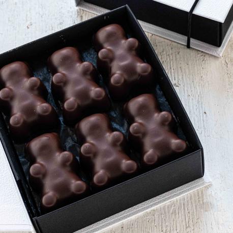 COFFRET OURSONS GUIMAUVE CHOCOLAT NOIR